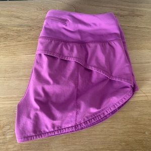 Lululemon Purple Speed Up shorts
